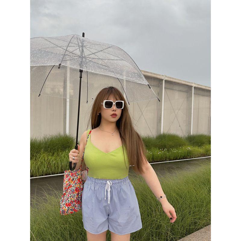 

Miss Biggie European and American Plus size Slimming Versatile Comfortable Super Stretch Cotton Blended Knitting Peach Heart Collar Short Vest Qiuxiang Green XXL