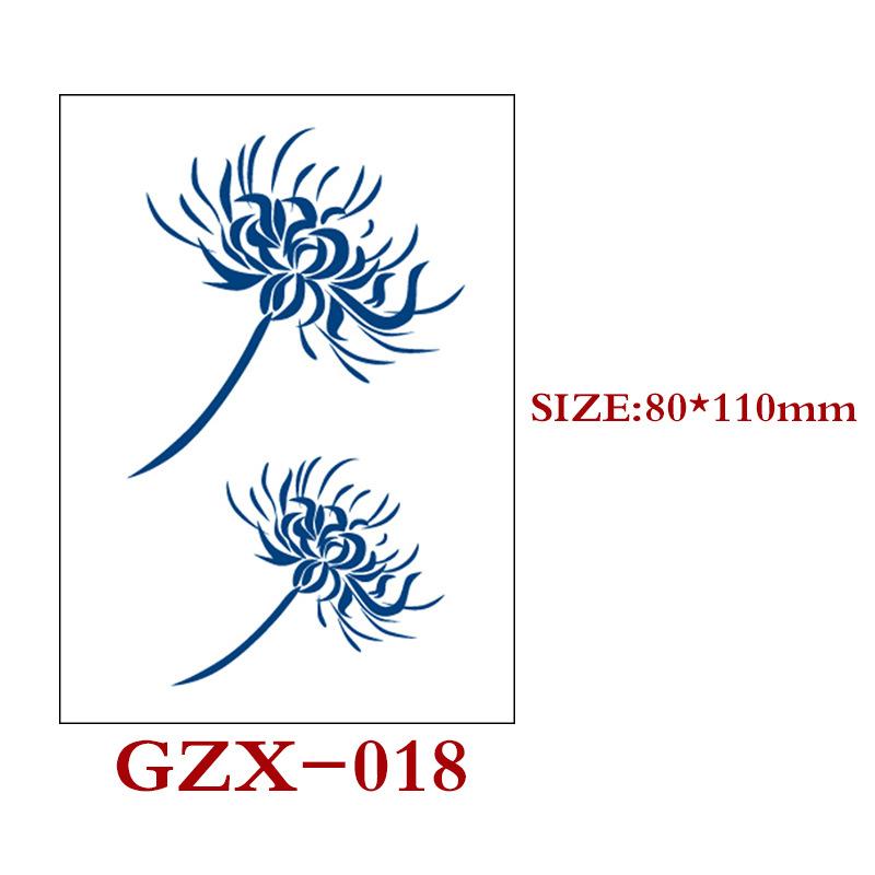 Herbal Semi-Permanent Tattoo Sticker, Semi-Permanent Tattoo Sticker, Waterproof, Sweat-Proof Tattoo