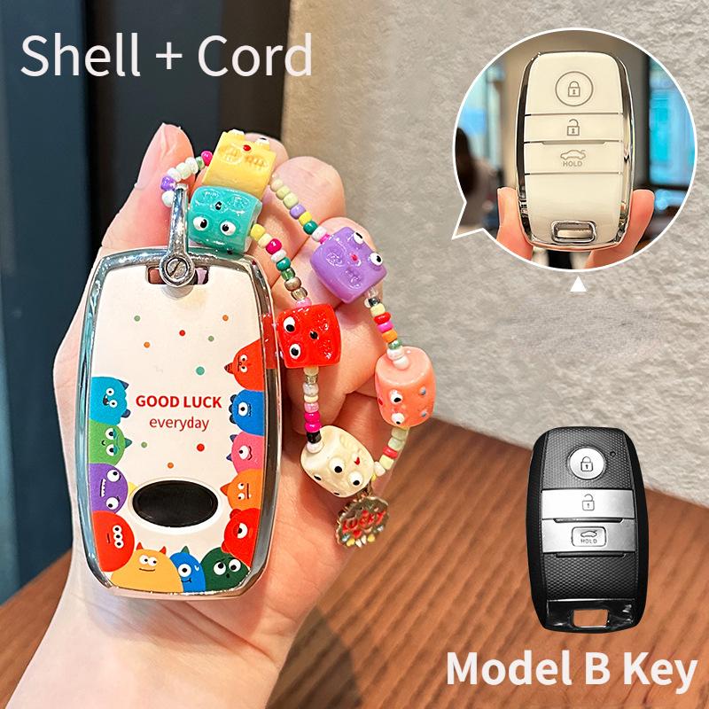 For Kia K3 Car Tpu Key Cover Sportage R K2/K5All New Kx3 Car Key Decoration Modification All-Inclusive Protection Case
