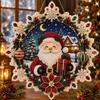 Acrylic Board Christmas Snowflake Pendant Clear Hanging Suncatcher  for Adults