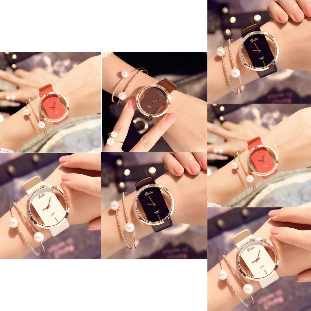 Stylish And Timeless Women's Quartz Watch With Comfortable Artificial Leather Strap