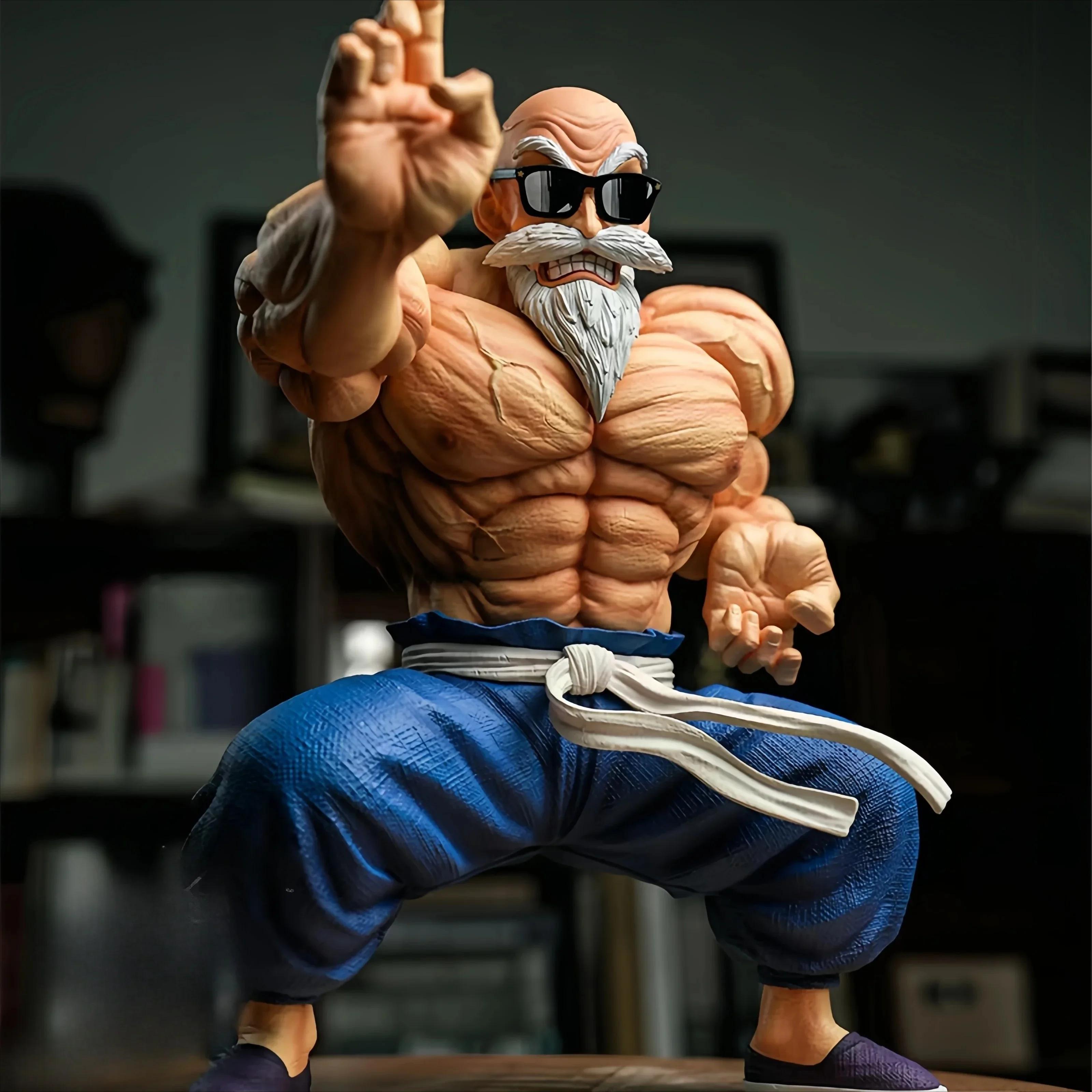 

Новая аниме фигурка Dragon Ball Мастер Роши Фигурка на шарнирах Форма усиления мышц Игрушки Подарки ПВХ Модель Коллекционная