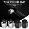 5pcs Car Tire Theftproof Wheel Air Valve Caps Tyre Stem Cover For Abarth 500 595 695 Punto 124 Spider Panda