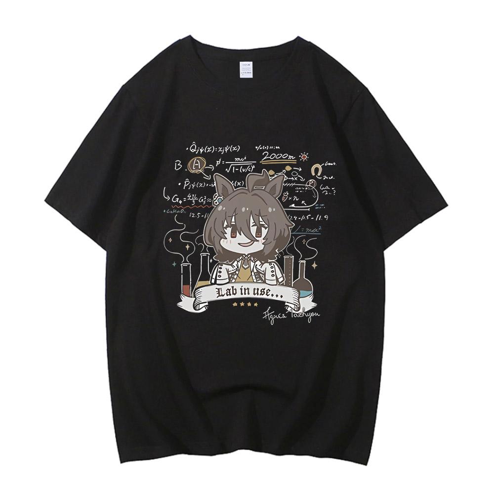 Japanese Game Umamusume T-Shirts Anime Men Women High Quality Cotton Tee Shirt Short Sleeve 100% Cotton T Shirt Tops