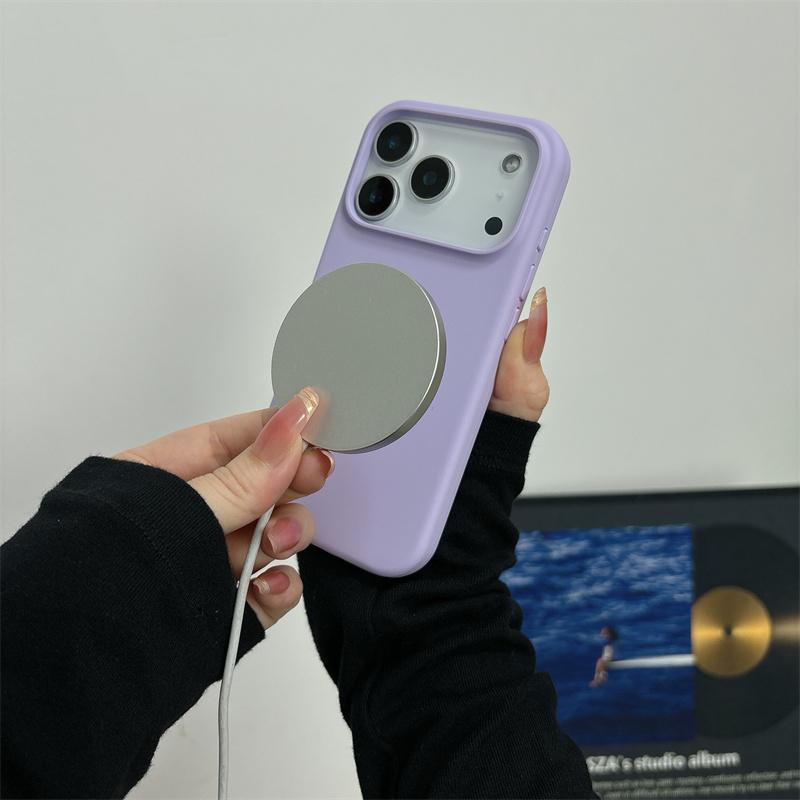 Magnetic Liquid Silicone Case for For Iphone 17 Air 16 1 14 Plus 13 12 Pro Max For Big Camera Hole Cover Shockproof Cover