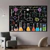 2D Chemistry Lab Backdrop Science Themed Birthday Photography Background
