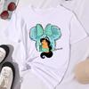 2026 New Kawaii Fashion    Princess Print Fashion WoUnisex Crew Neck Loose Plus Size Short Sleeve TShirt