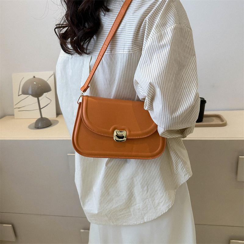 Fashionable Women's Small Square Shoulder Bag In Trendy Colors Black White Green Orange Pink Ideal For Casual Street Style And Everyday Use