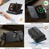 For iPhone 12 Pro 6.1 inch/iPhone 12 6.1 inch Case CASEME C39 RFID Blocking Zipper Wallet Stand Leather Cover with Strap