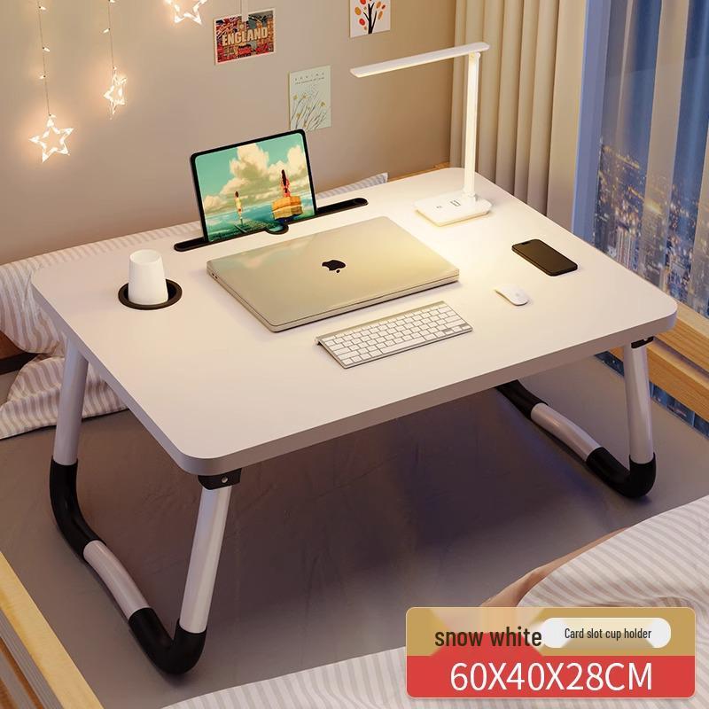 Foldable Bedside Table: Compact Desk for Dorms and Bedrooms