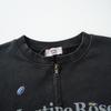 Martine Rose Washed Vintage Slogan Jacket - Trendy Loose Outerwear with Sticker Print and Zipper