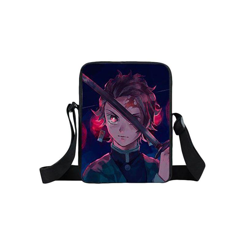 Stylish Demon Slayer School Bag Backpack With Adjustable Comfortable Straps For Boys And Girls