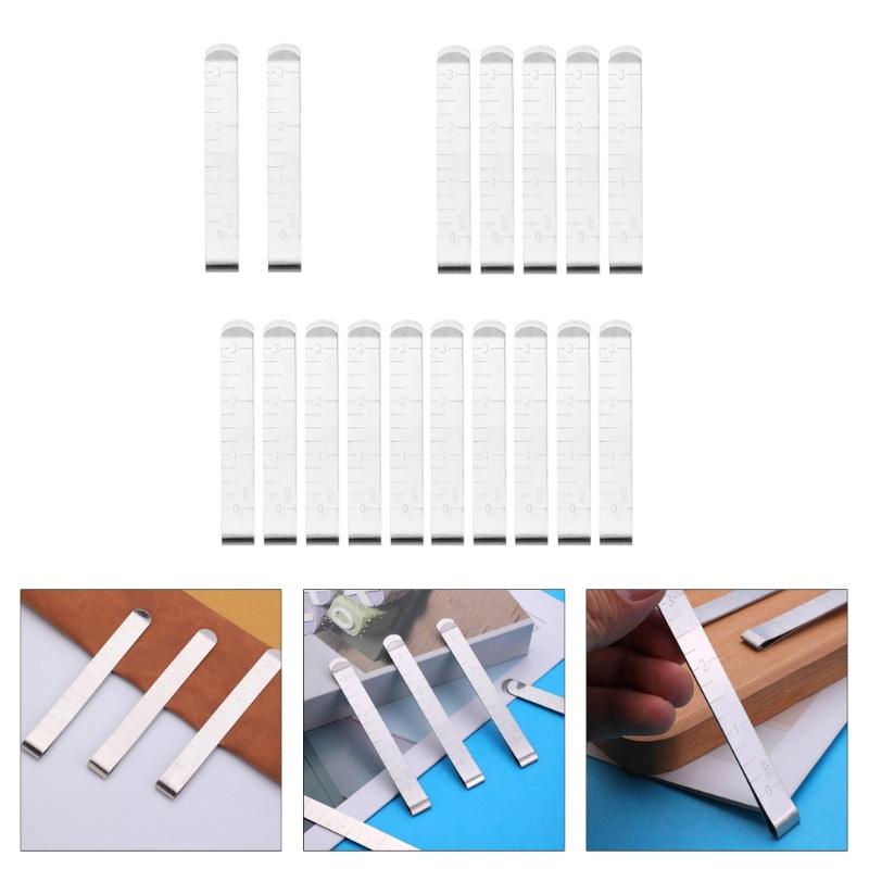 2/5/10 Stück 3 Zoll Nähklammer Edelstahl Saumklammern Metall Crimpklemme Stoff Nähen Messlineal zum Säumen