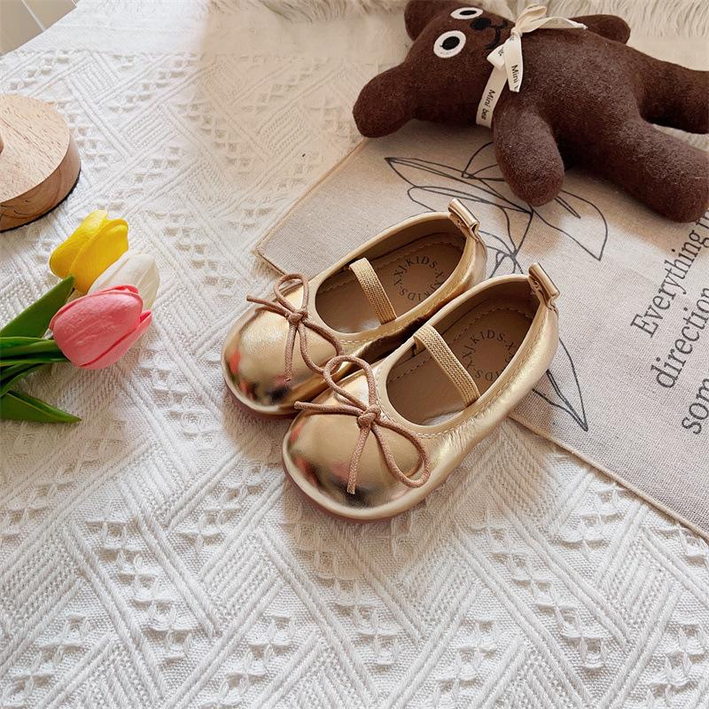 Spring Leather Shoes New Fashion Soft Soled Girl Shoe Anti Slip Exquisite Simple Child Shoe Sweet Casual Elegant Princess Shoes