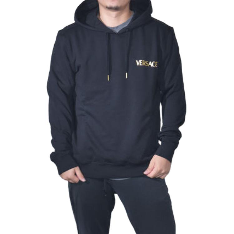 Versace Medusa Design Hooded Long Sleeve Sweatshirt Men sweatshirt Black 1011853-A234889-2B150