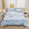 Botanical Leaves Summer Quilt Modern Simple 100% Cotton Air Conditioning Quilted Quilt Home Sofa Travel Camping Thin Blanket