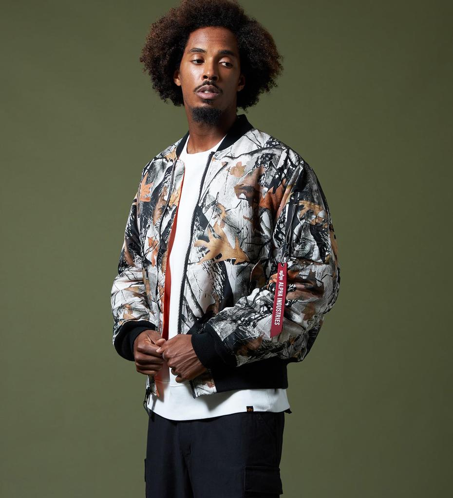 Alpha Industries Nylon US Real Tree MA-1 Jacket, Spec, 2000, Men's, 2000-525,