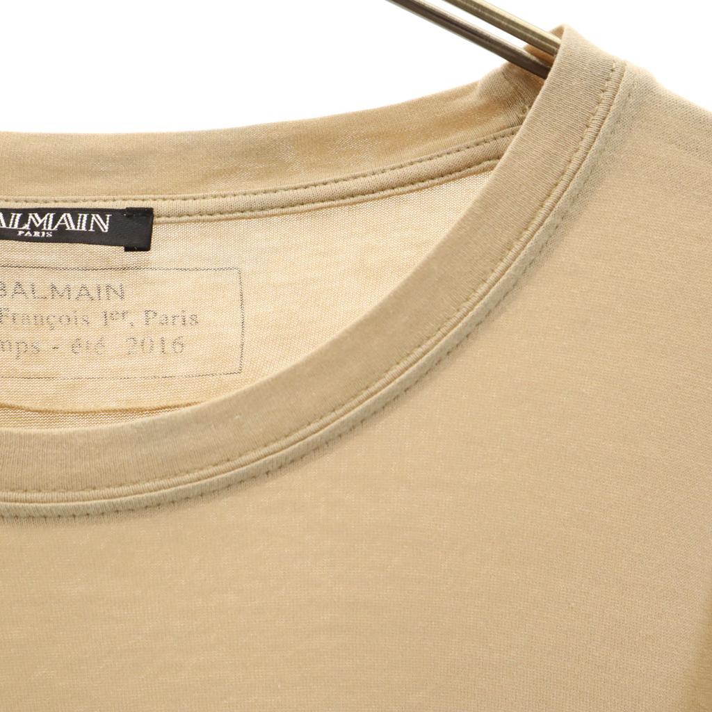 BALMAIN Short sleeve T-shirt XS beige Men's Used