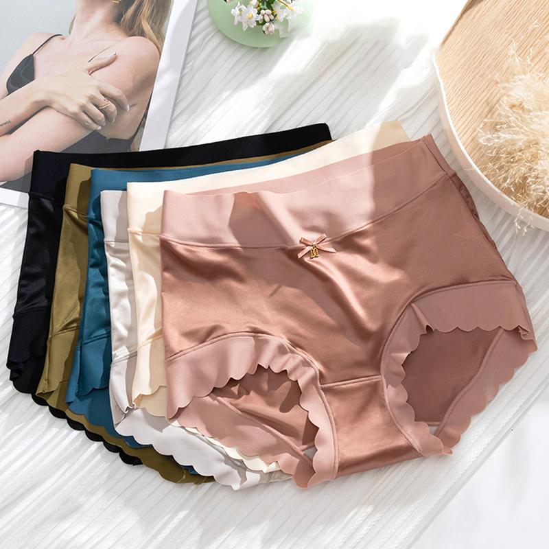 1Pc Nylon Briefs Panties Shiny Underwear Silky Vintage Satin Womens Knickers