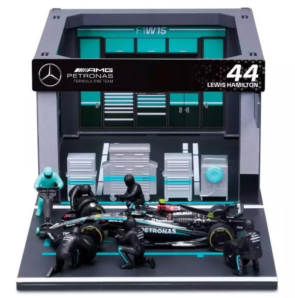 

Kyosho BURAGO Команда Petronas F1 Набор PIT PASS W15 Хэмилтон x Paddock BUR38452H 1/43 Mercedes-AMG №44 I. (Экипаж 6 шт., Гараж)
