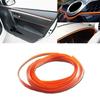 Orange 5M Car Interior Door Crack Edge Line Insert Molding Trim Strip Decor