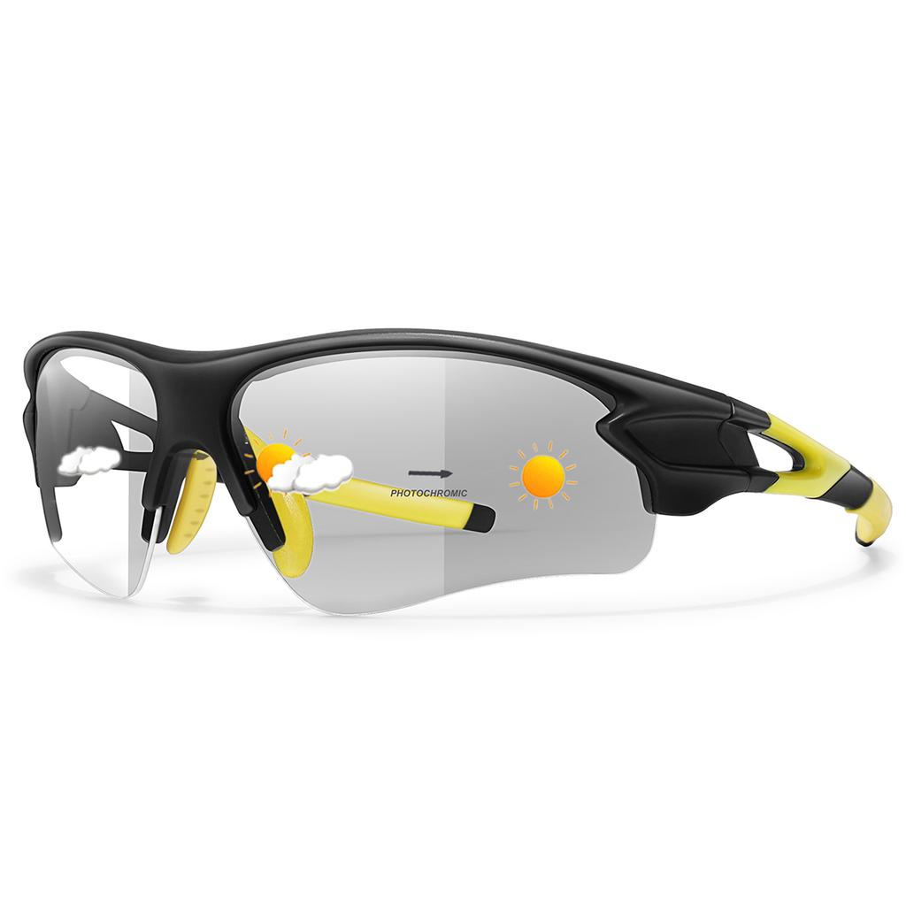 Fashion Photochromic Sunglasses Unisex Outdoor Sports Eyewear for Fishing Cycling Riding Running Driving Comfortable Goggles