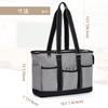 Tote Business Large Many A4 Document Includes Pen Holder and Sleeve for Inch Commuting to Business Gray [Damero] Teacher's Bag, Bag, Capacity,