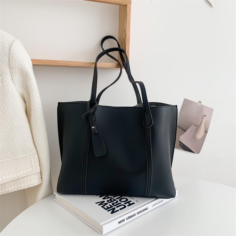 Korean-Style Women's Large Capacity Tote Bag - Fashionable and Casual Shoulder Handbag