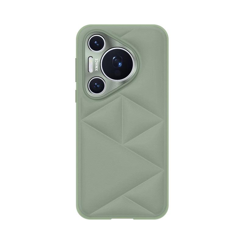 

Чехол и крышка для телефона Huawei Pura70Pro/Pura70 Ultra из натуральной кожи Pura 70 Pro/Pro+ зелёный