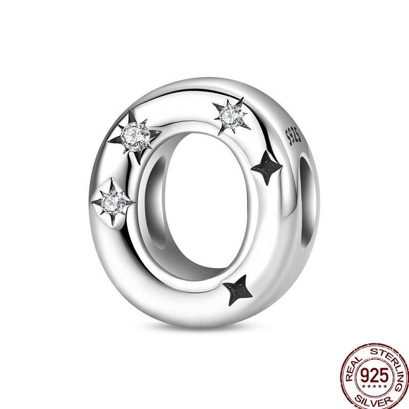 Copper 26 Letter A-Z Alphabet Charm Beads Fit Original Bangle Bracelet Necklace Pendant Jewelry Accessories Making