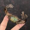 Copper Ruby Zoisite Cuff Bracelet Copper Wire Wrapped Bangle Adjustable Cuff Handmade Jewelry Gemstone Stylish Bangle Wire Wrap Jewelry Gift