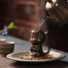 Chinese Purple Clay Tea Pet Monkey King Tea Figurine Ornaments Handmade Sculpture Crafts Chinese Tea Set Decor Accessories