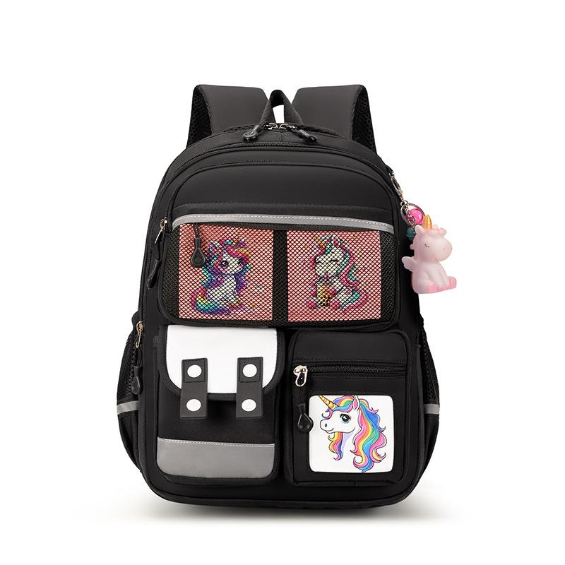 

Cartoon Animation Boys And Girls Backpack Large Capacity Elementary School Bag Children S Backpack чорний