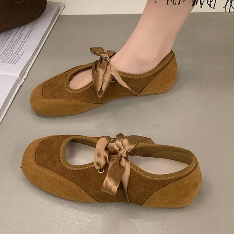 Women Flats Shoes New Loafers Casual Sport Sandals 2025 Trend Summer Sneakers Square Toe Walking Lace Up Woman Zapatos
