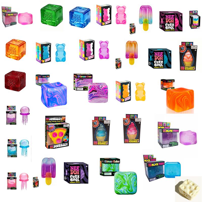 30Pcs Needoh Squishy Surprise Box Soft Stress Relief Fidget Toys Sensory Squeeze Toys For Kids Adults Gift