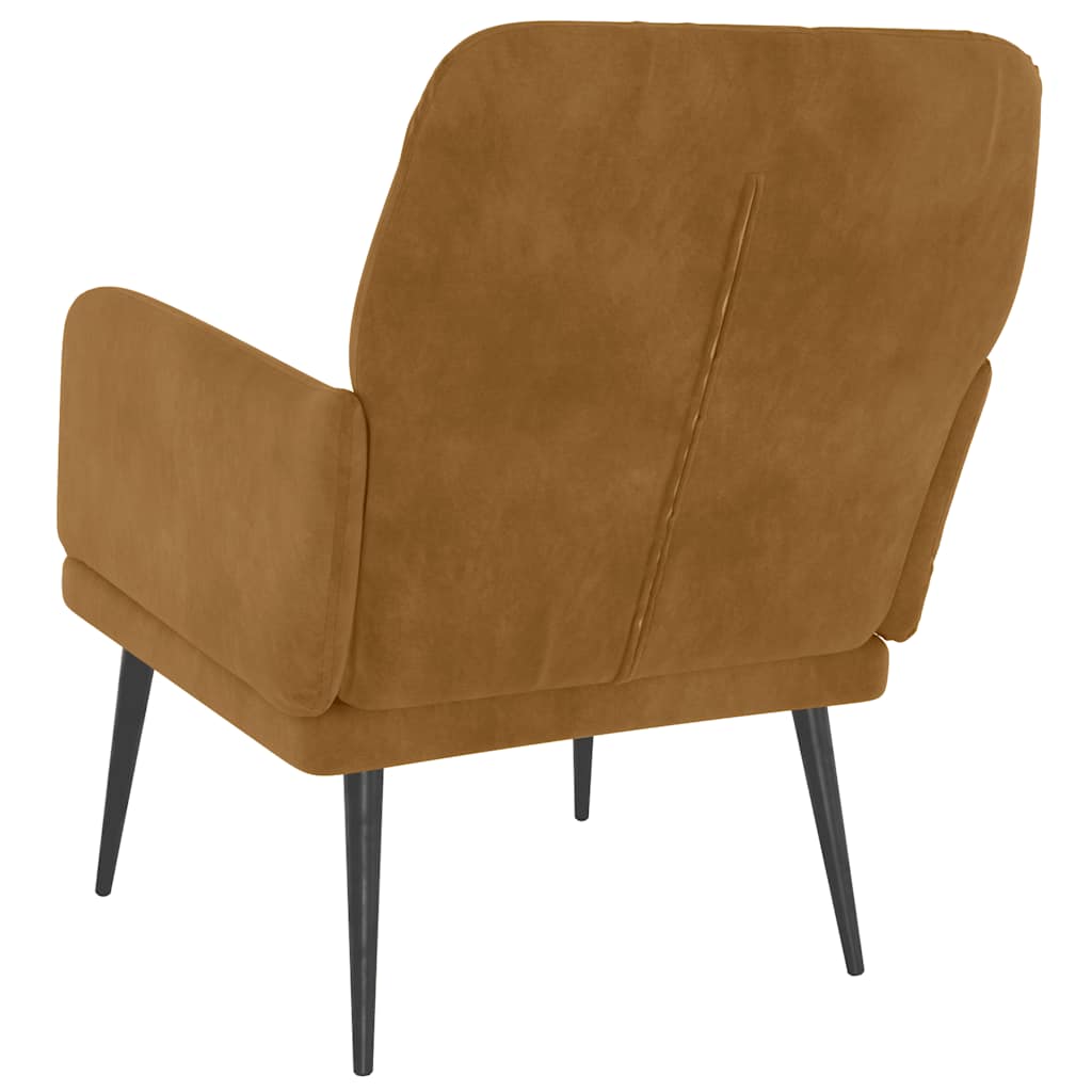 Armchair Brown 62x79x79 cm Velvet