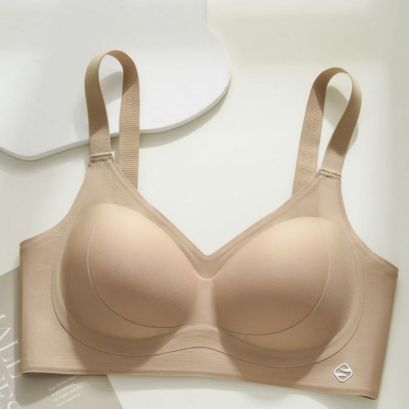 Womens Push Up Bra Small Bust Seamless Wirefree T-Shirt Lingerie With Side Support