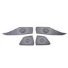 For Hyundai Elantra Avante     Car Door Stick Stainless Steel Audio Speak Sound Cover Ring Circle Lamp Trim 4Pcs