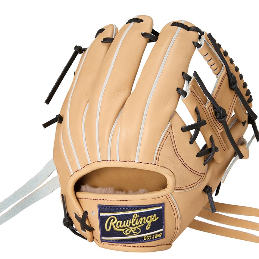 

Rawlings baseball adult size HOH PREMIUM GH5HPN6X A Camel Size throw on left glove, hardball, [Infield] 11.2 Right-handed (worn hand)