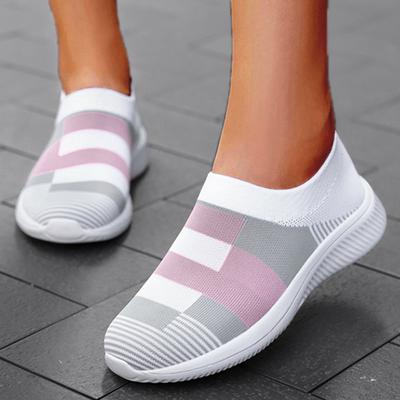 2025 Nuove Sneakers alla Moda per Donna Scarpe Casual Tinta Unita Scarpe da Ginnastica Sneakers da Donna Slip On Calzino Scarpe Basse da Donna Scarpe Donna