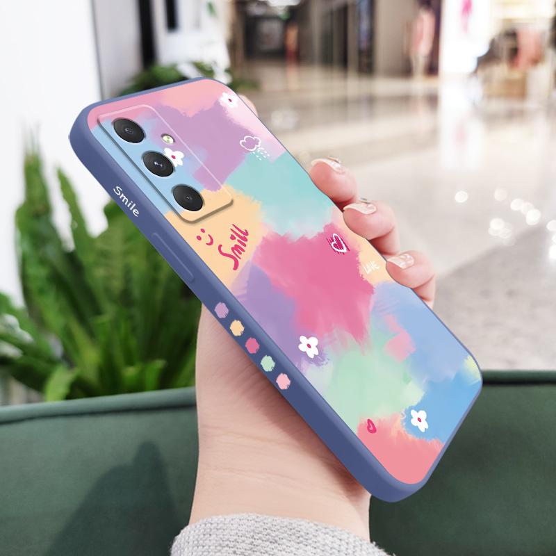 

Rainbow Flower Phone Case For Samsung Galaxy A17 A56 A55 A35 A25 A15 A05 A05S A54 A34 A24 A14 A04 A04S A04E 4G 5G Cover Samsung A54 5G