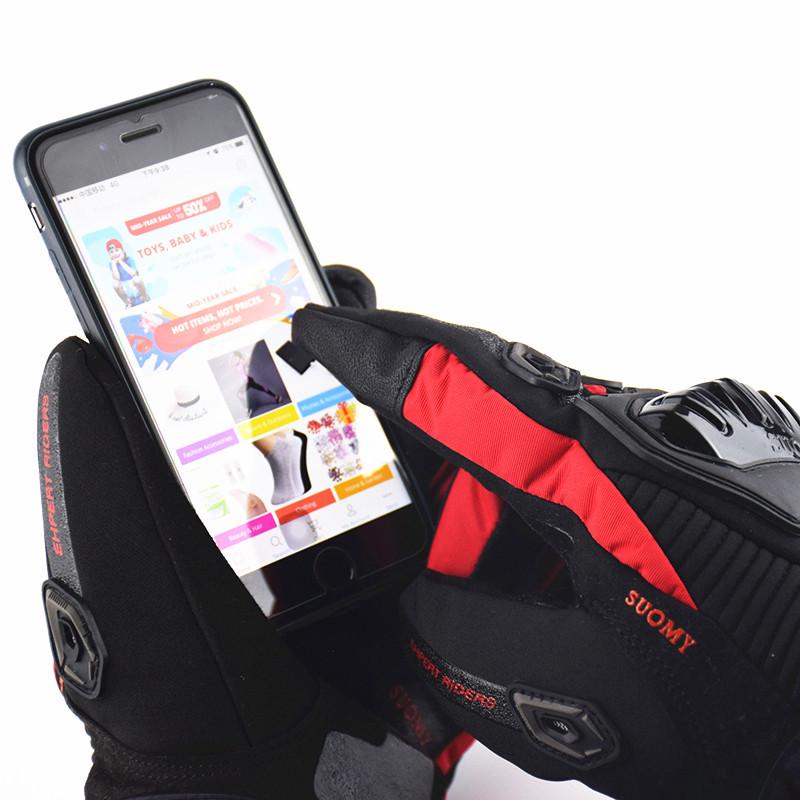 Touchscreen Waterproof Winter Motorcycle Gloves - Warm, Thick, Windproof, and Coldproof for Riders