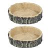 2Pcs Reptile Water Dish Lizard Food Bowl Feeding Tool for Small Pets Tortoise Gecko Spider