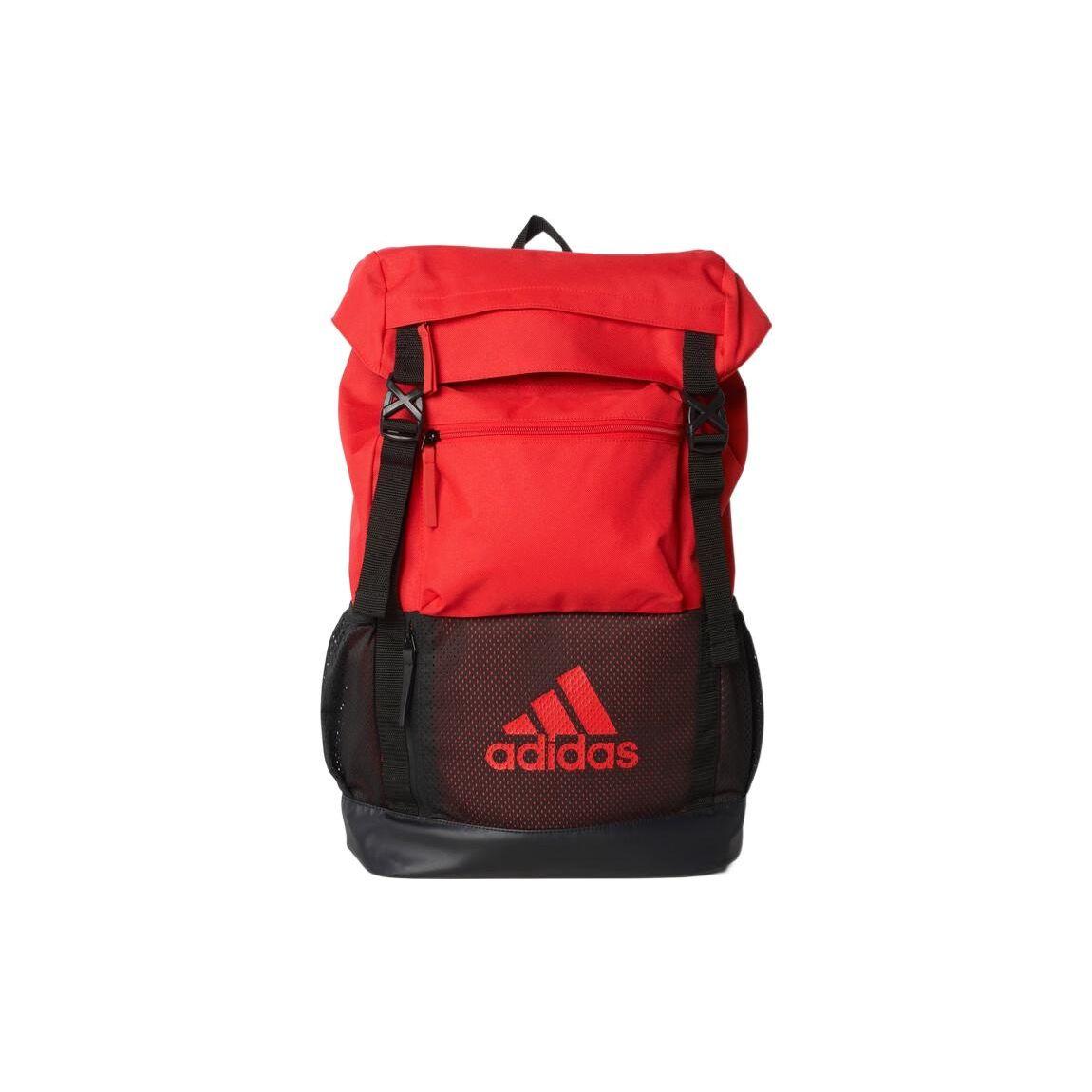 

Adidas Logo Print Drawstring Closure Backpack Unisex Backpacks Bright-Red Black AY5085 One Size