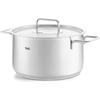Faitout - fissler - collection pure - 24 cm - 5,7 l - inox recyclé avec couvercle métallique
