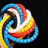 Colorful Wrap Tube Retardant Spiral Wire Cable Sleeves Winding Pipe Casing
