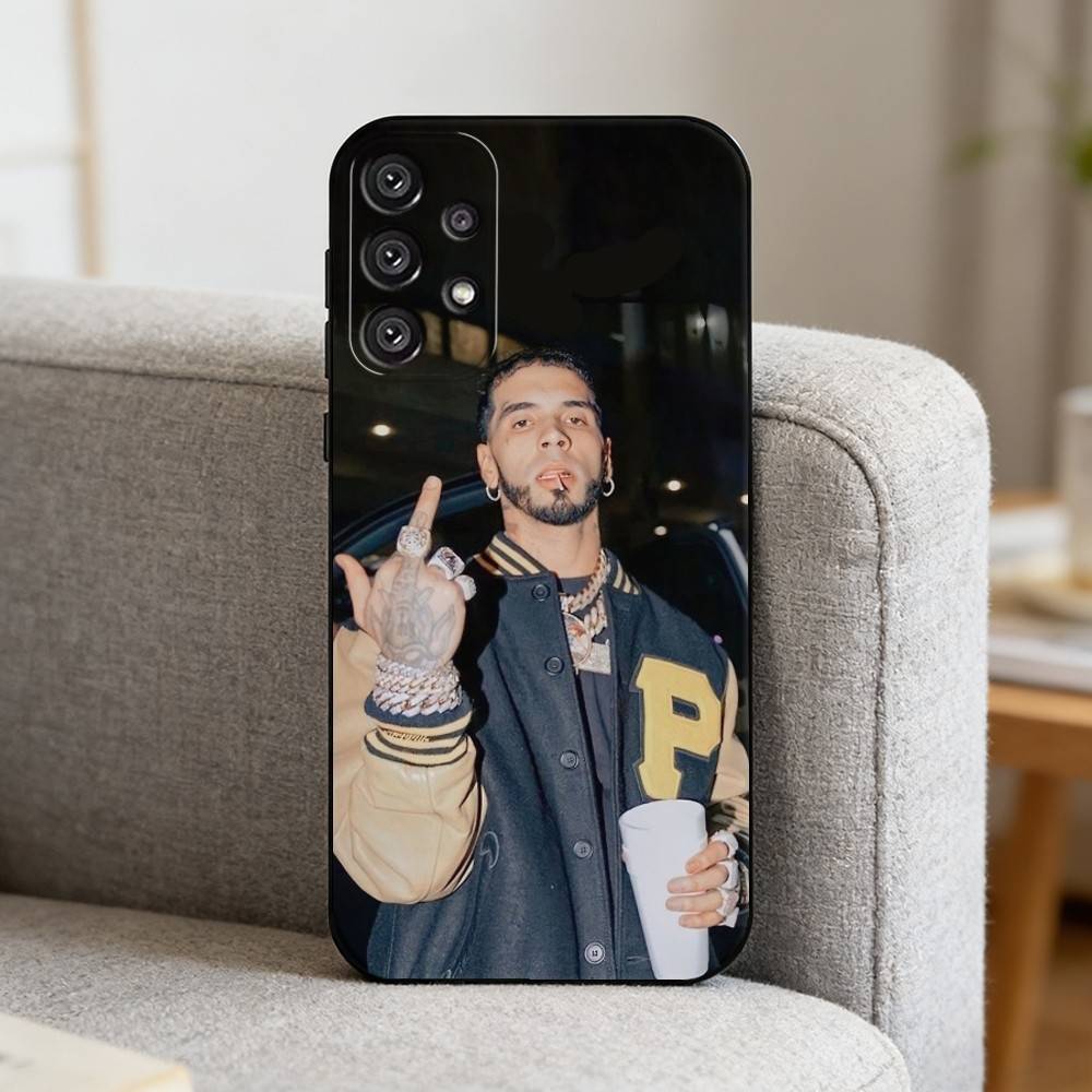 Rapper A- Anuel AA Phone Case For Samsung S25,S24,S21,S22,S23,S30,Ultra,S20,Plus,Fe,Note,10,9,5G Black Cover