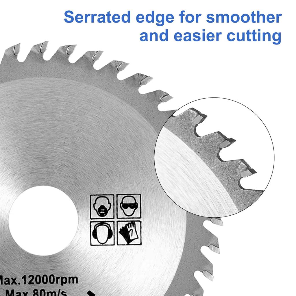 Angle Grinder Wood Blade,Carbide Teeth Circular Saw Blades for Hardwood/Plywood/PVC/Alloy Steel,Cutting Disc Carbide Finishing Saws for Woodworking