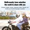 Hysnox HY-02 Motorcycle Helmet Intercom BT5.0 Hands-free Interphone Full Duplex for Six Motorcycle