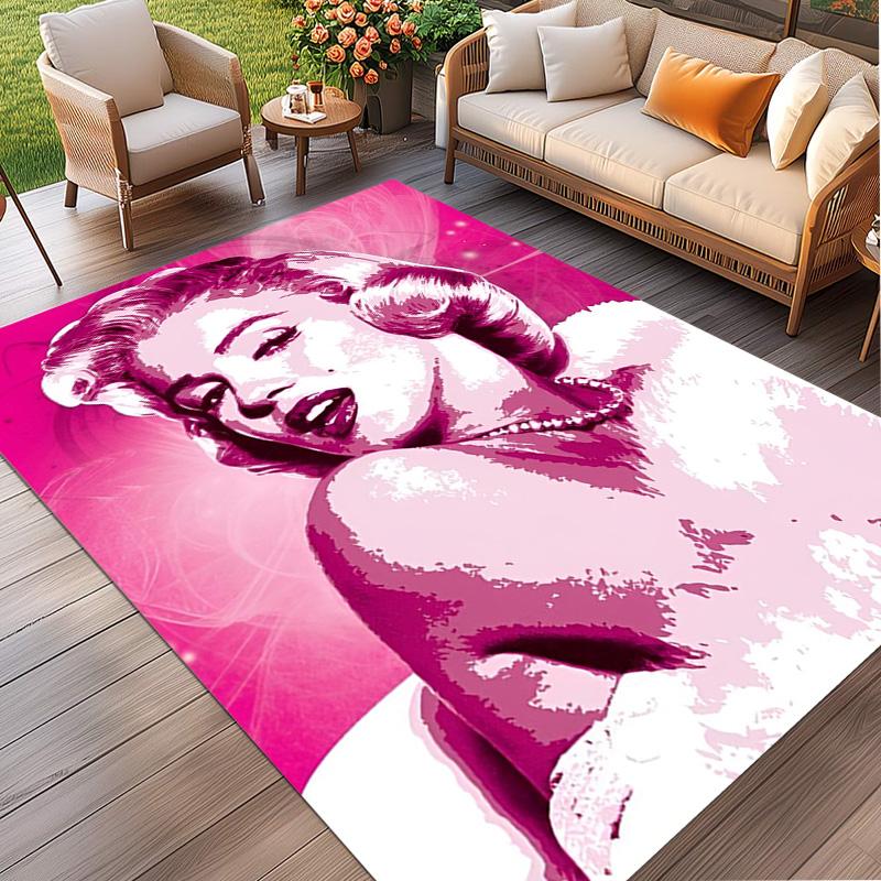 Marilyn Monroe Print Vloerkleed, Wasbaar Vloerkleed, Voor Entree Slaapzaal Wasruimte Kantoor Studeerkamer, Woondecoratie Verjaardag Kerstcadeau